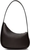The Row Half Moon Small Leather Shoulder Bag In Brown Ans