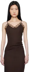 The Row Brown Ikee Camisole In Dko Dark Oak