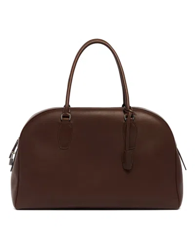 The Row Brown India 15.75 Leather Bag
