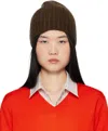The Row Brown Isty Beanie In Sob Smoke Brown