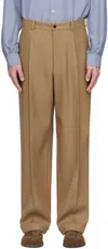 The Row Brown Keenan Trousers In Oab Oak Brown