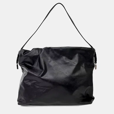 Pre-owned The Row Brown Leather Angie Hobo Bag
