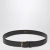 The Row Smooth Square Buckle Leather Belt In Brown