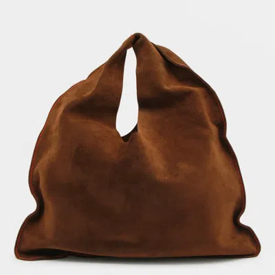 The Row Brown Leather Bidle Small Shoulder Bag
