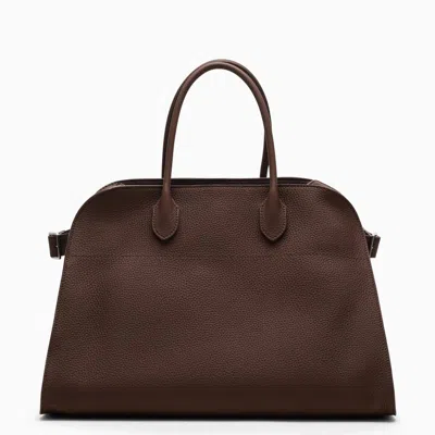 The Row Brown Leather Margaux 15 Handbag