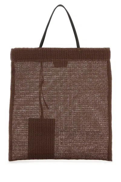 The Row Brown Mesh Tote