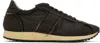 The Row Brown Canvas And Fabric Mika Sneakers In Brbrc Brown/brown/cr