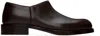 The Row Brown Nobilis Loafers In Dbr Dark Brown