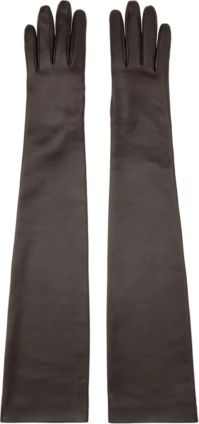 The Row Brown Simon Gloves