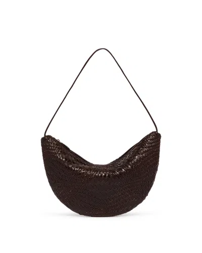 The Row Brown Small Izzy Bag In Burgundy