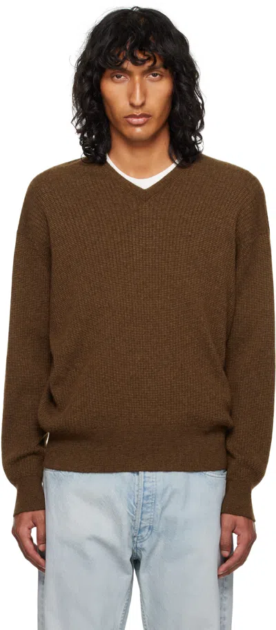The Row Brown Thayer Sweater In Bro Brown