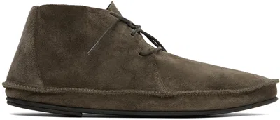 The Row Brown Tyler Lace-up Derbys In Ash