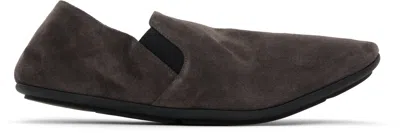 THE ROW BROWN VINCIT SLIPPERS
