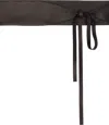 The Row Brown Wide Wrap Belt In Dbr Dark Brown