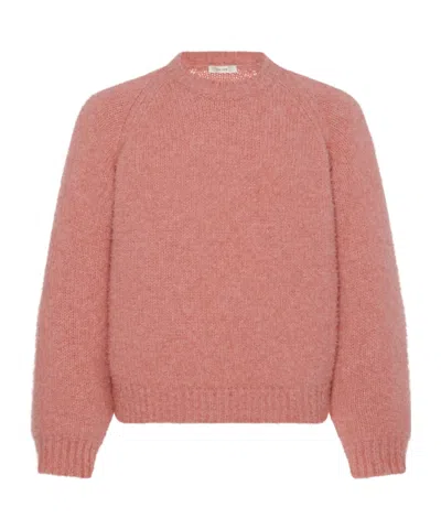 The Row Bruno Cashmere Sweater In Pink