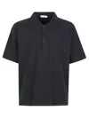 The Row Bry Cotton Polo Shirt In Black