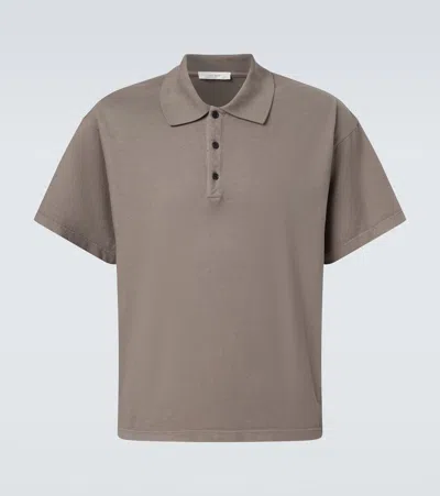 The Row Bry Cotton Polo Shirt In Multi