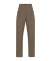 The Row Bryce Pant In Wool And Silk In Gray