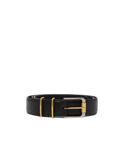 The Row Buckle Adjustable Waist Belt/waist Chain In Black