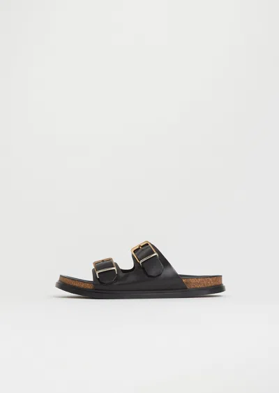 The Row Buckle Slide In Black