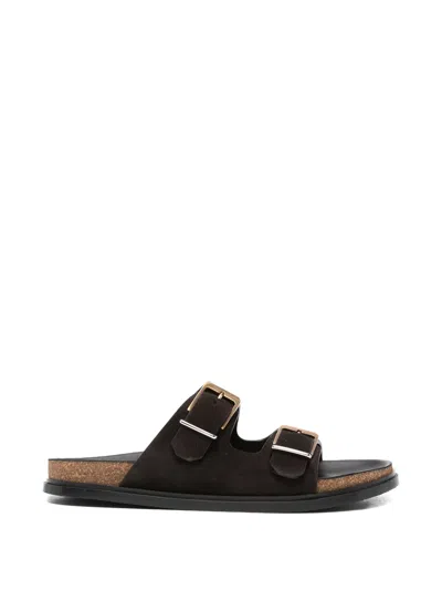 The Row Buckle-fastening Sandals In Gray