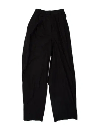 Pre-owned The Row Bufus Pant Wide Leg Pants In Black