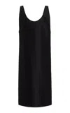 The Row Bumi Scoop-neck Sleeveless Shift Dress In Black