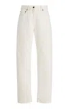The Row Burty Rigid Low-rise Straight-leg Jeans In White