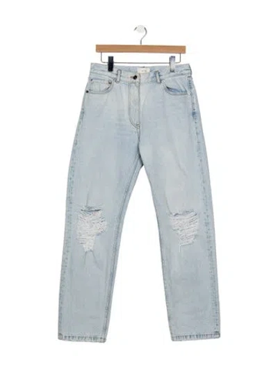 Pre-owned The Row Burty Straight Leg Jeans In Blue
