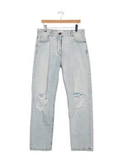 Pre-owned The Row Burty Straight Leg Jeans In Blue