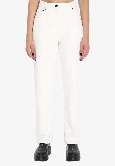 The Row Burty Straight-leg Jeans In White