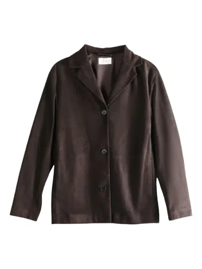 The Row Button-fastening Jacket In Brown