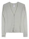 The Row Button-front Cashmere Cardigan In Gray