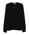 The Row Button-front Wool Cardigan In Black