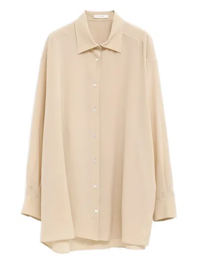 THE ROW BUTTON ROUND HEM TOP