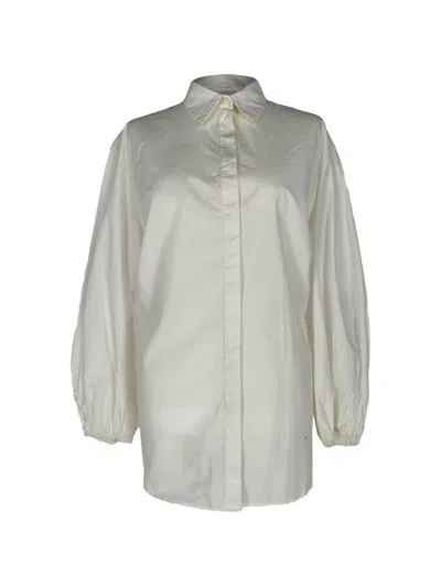 Pre-owned The Row Button-down Blouse In White