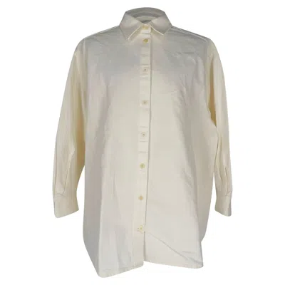 Pre-owned The Row Button-down Shirt In White Cotton