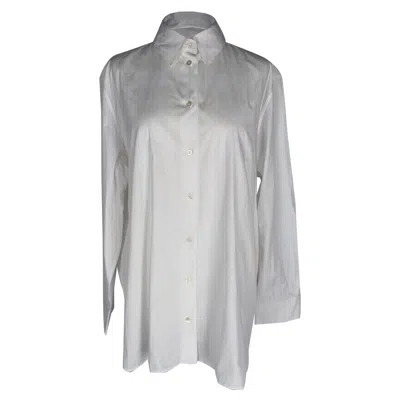 Pre-owned The Row Button-down Shirt In White Cotton