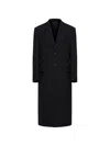 The Row Buttoned Coat In Black