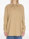 The Row Buttoned Pocketed Shirt In Brown