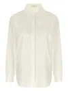 The Row Sadie Tailored Shirt Long Sleeves Buttoned Cuffs In Neutral