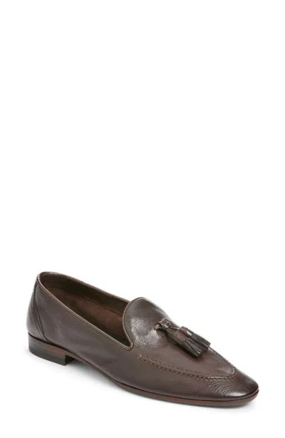The Row Caden Leather Loafer In Brown