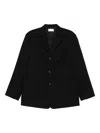 The Row Caelum Three-button Patch-pocket Jacket In Black