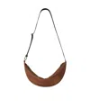 The Row Caiden Zipper Underarm Bag In Brown
