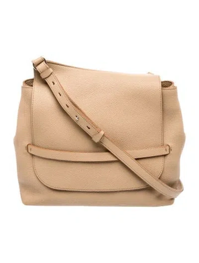 Pre-owned The Row Calf Leather Sideby In Brown