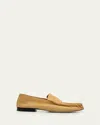 The Row Calf Suede Slip-on Loafers In Animal Print