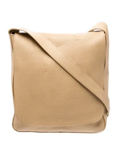 Pre-owned The Row Calfskin Avery In Neutral