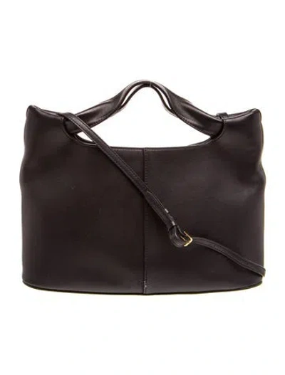 Pre-owned The Row Calfskin Camden W/ Strap In Black