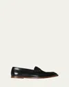 The Row New Mens Leather Loafers In Black