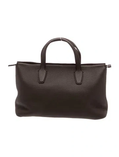 Pre-owned The Row Calfskin Marcel In Brown